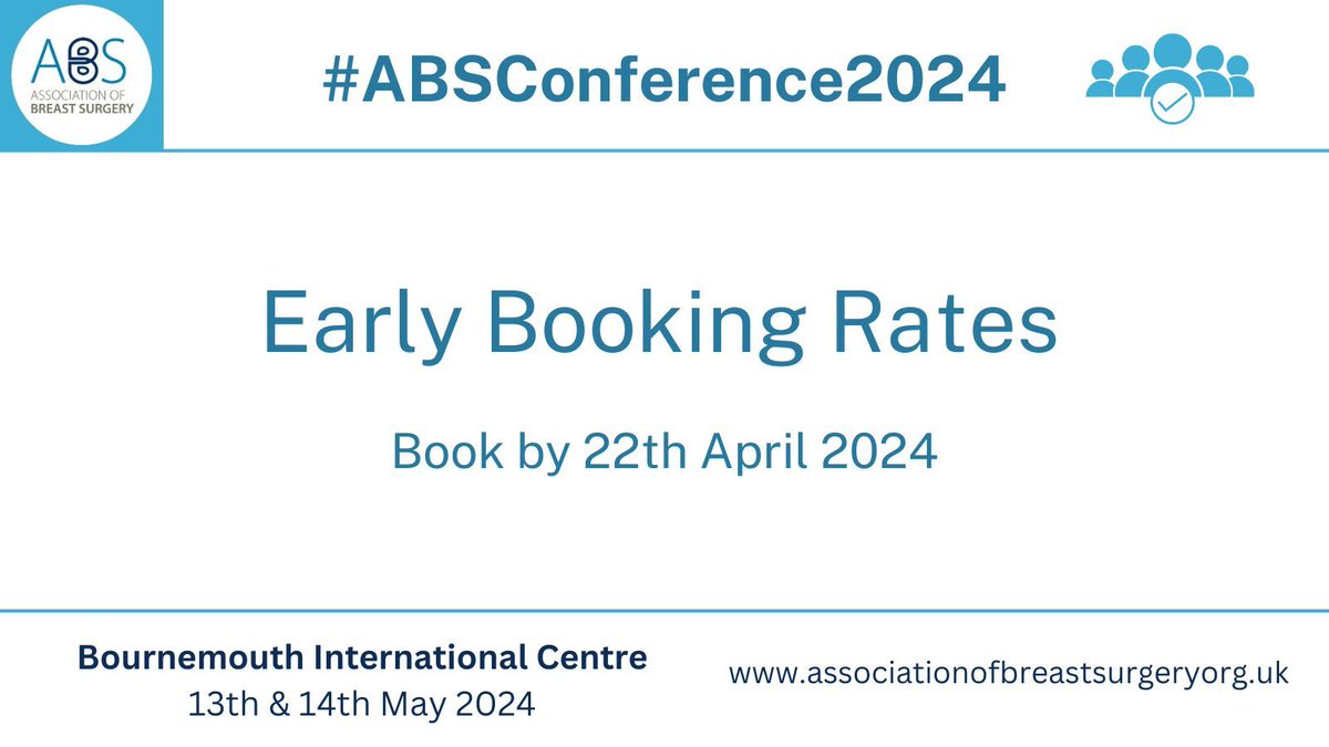 You have until next week Monday to get discounted rates for the #ABSConference2024! Find out about our programme, speakers, social events and book your tickets here buff.ly/3Ivpvn1
