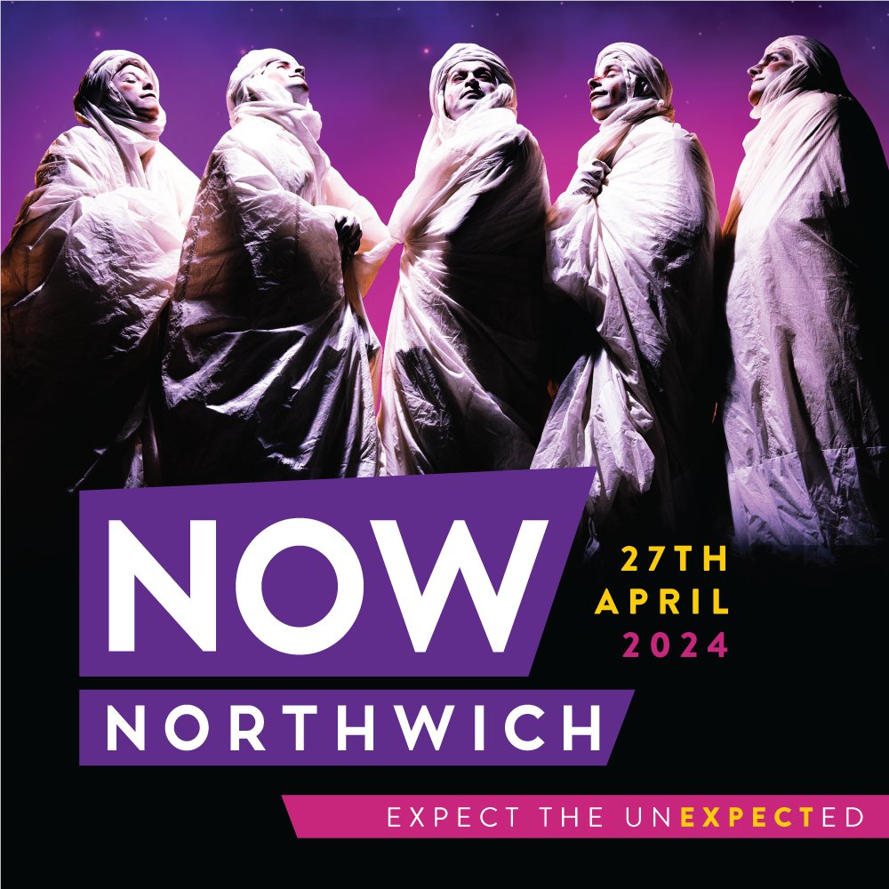 Join @cheshiredance for the ultimate festival of wonder as international dance and street arts festival @nownorthwich returns on 27 April 2024. Awe inspiring spectacles for every member of the family. For the full programme, visit: cwac.co/C535U #NN2024
