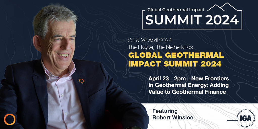 Eavor’s EVP / Origination, Robert Winsloe will be speaking on the topic of ‘New Frontiers in Geothermal Energy: Adding Value to Geothermal Finance’ at the Global Geothermal Impact Summit 2024, on April 23rd. For more info - lovegeothermal.org/ggis2024/ #Eavor #Geothermal #GGIS2024