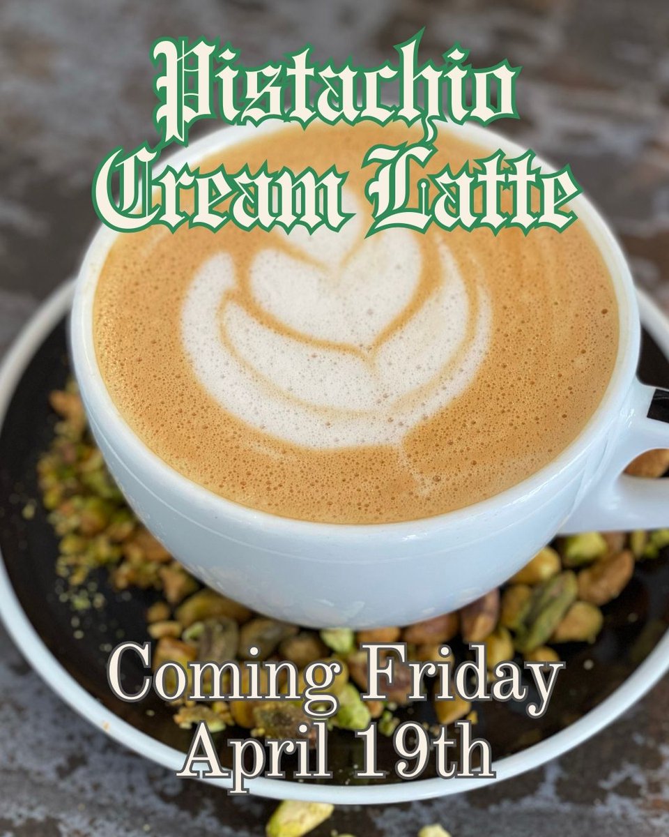Timelesscoffee's tweet image. 🎉🎉🎉 ICYMI: We're dropping a new drink this Friday! Available hot and iced, the pistachio cream latte has a marshmallow sweetness and texture. Like, comment, and tag a friend if you'd try this. Might give them away for free giveaway this weekend if there's enough buzz! 🐝