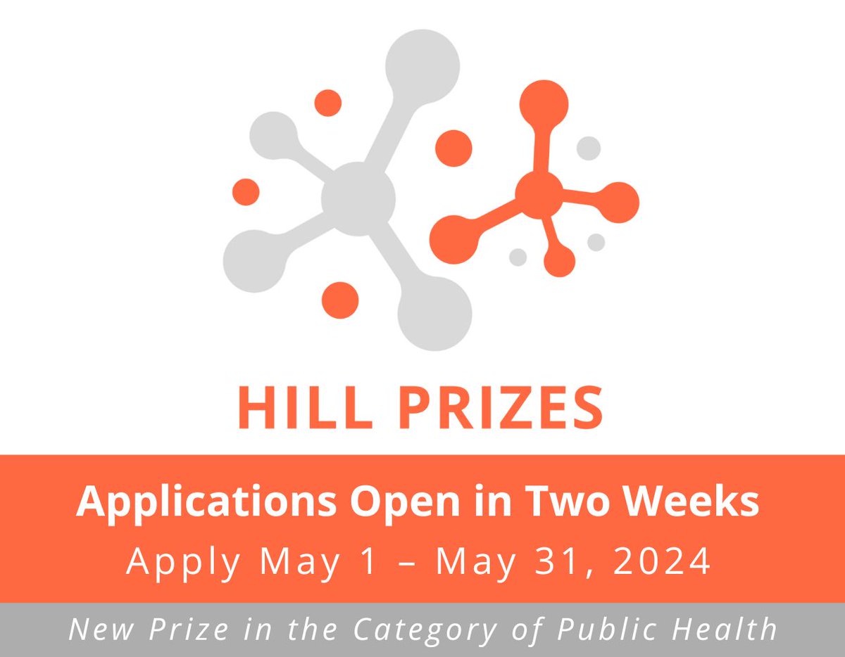 Applications for the 2025 Hill Prizes will open on Wednesday, May 1, 2024. The prizes recognize and advance top Texas innovators and researchers whose work could have significant impact on science and society. Learn more: buff.ly/3MHmhRE