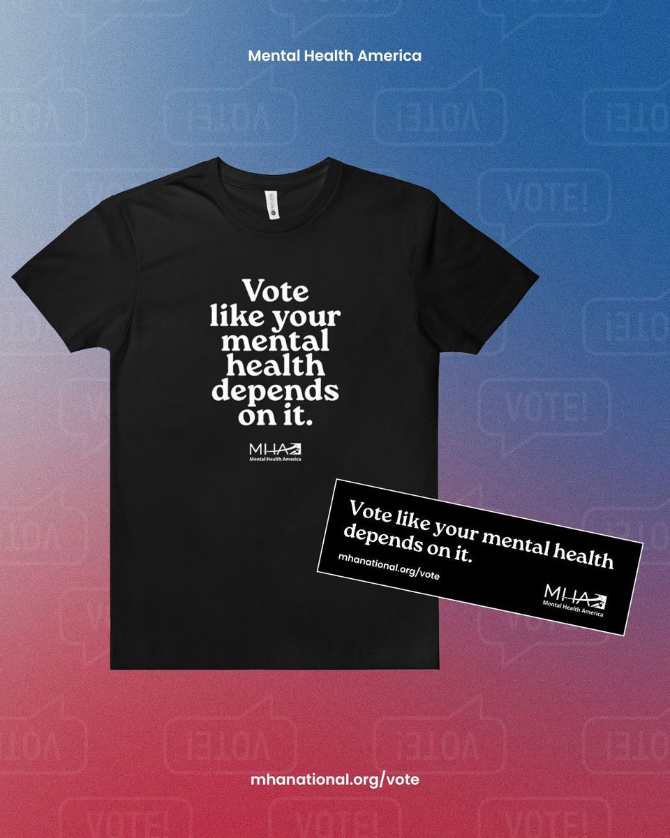 This November, vote like your mental health depends on it — because it does. Check out Mental Health America’s 2024 Voter Guide for information on voter registration, your rights, and actions you can take before the election. 

Check out the full guide at buff.ly/3Jj1ilG
