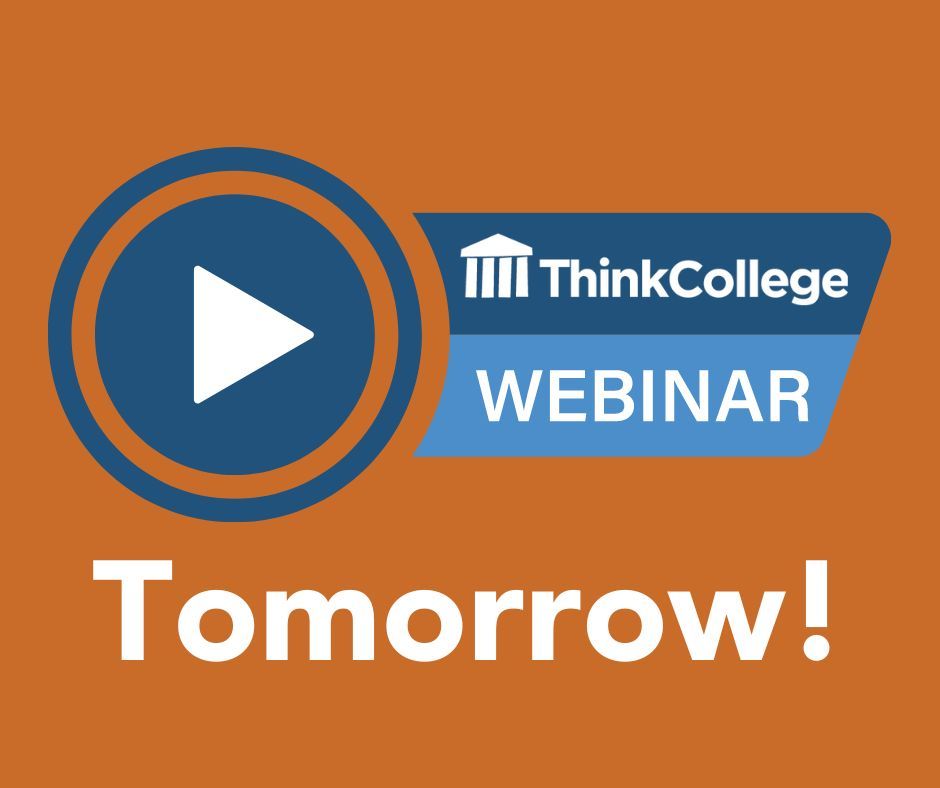 thinkcollegeICI's tweet photo. 📢 Tomorrow is the big day! Join us 4/18 3pm ET for our webinar on "Working with Faculty and Instructors to Support Academic Access." Led by Chelsea VanHorn Stinnett. Learn more and register at https://t.co/cUqCyXfmFW #ThinkCollege #AcademicAccess #InclusiveHigherEd https://t.co/ZuJcHqcZVo