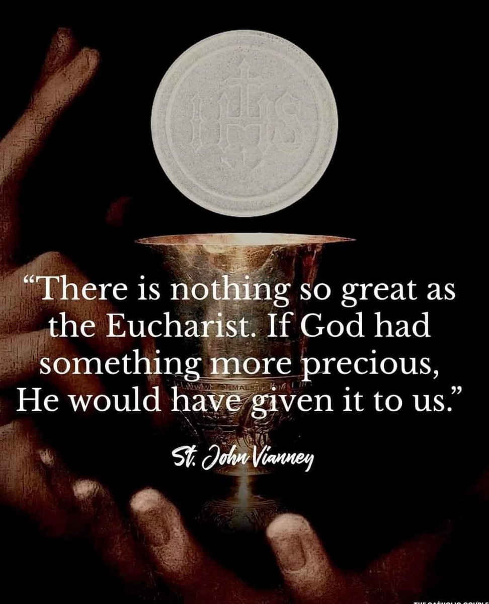 It is impossible to find anything in the world more holy and sacred than the Eucharist. No where else can we literally witness God on earth. Always be mindful of how precious this gift to humanity is. #catholic #eucharist