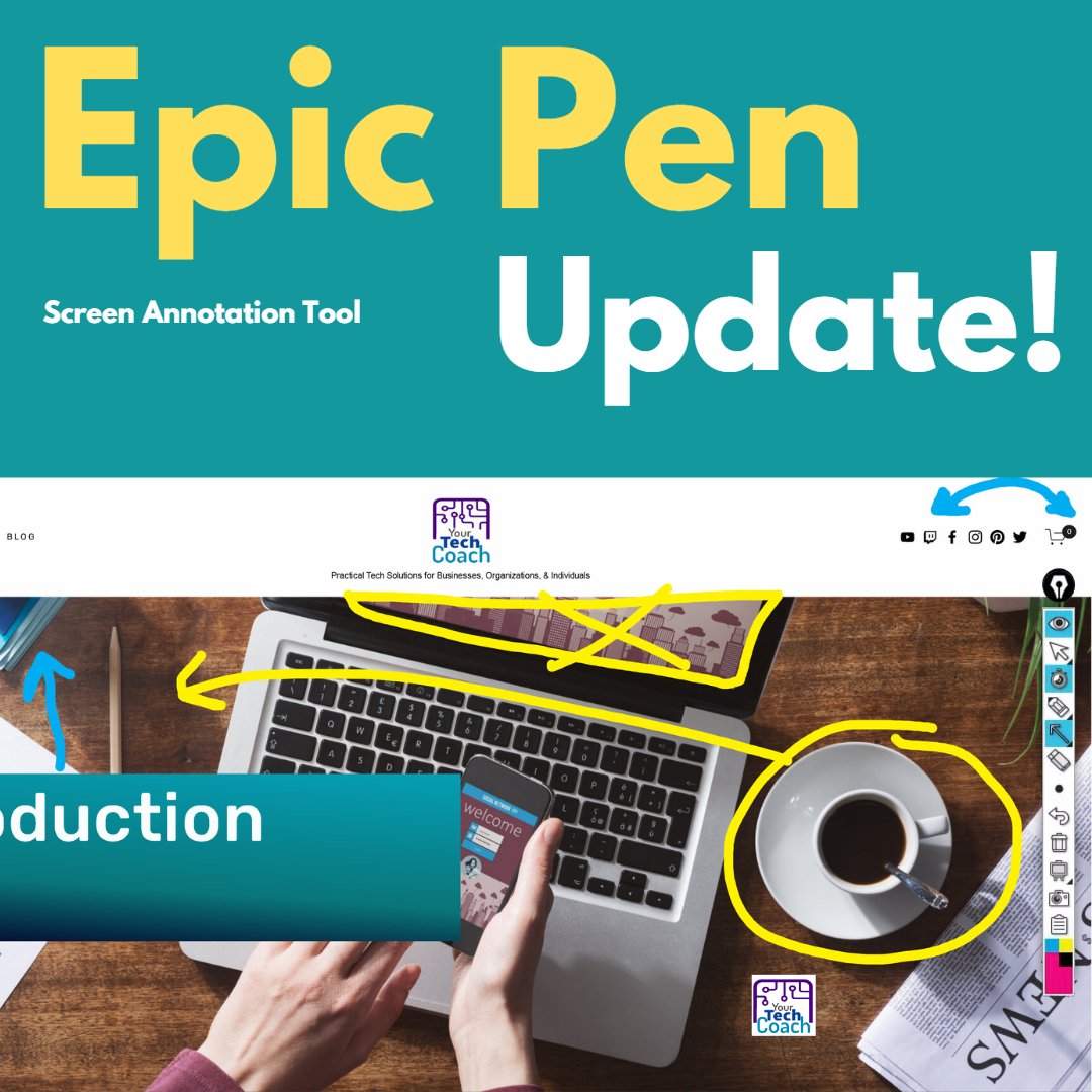 Epic Pen Screen Annotation Tool - Updated
Sometimes, you just need to draw on your screen, right? 

youtube.com/watch?v=rIUW3T…

#AnnotatePCScreen, #AnnotateonYourComputerScreen, #YourTechCoach, #WriteOnYourMacScreen