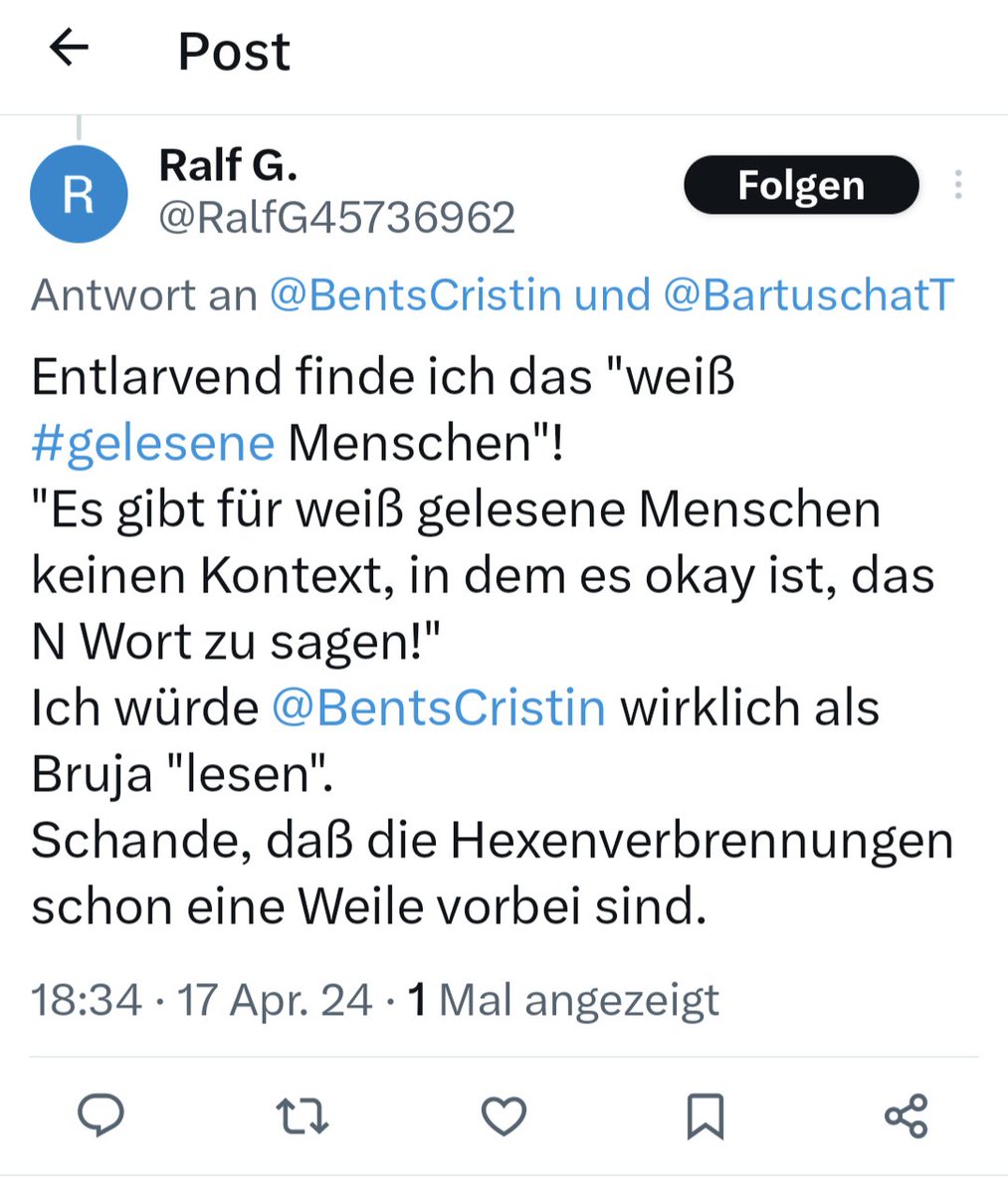 Wenn man auf Rassismus aufmerksam macht, dann bekommt man sowas. Die Ignoranz so vieler weiß gelesener Menschen, wenn es um Rassismus geht, kotzt mich so an! Wegen Euch wird in Deutschland Rassismus immer präsent sein 🤮