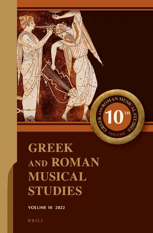 YaleClassicsLib's tweet photo. New issue of Greek and Roman Musical Studies Vol. 12 No. 1 (2024) https://t.co/KSp3GzQ96w  @degruyter_brill  @Brill_Classics @DrToscaLynch https://t.co/qWMeFgcJii