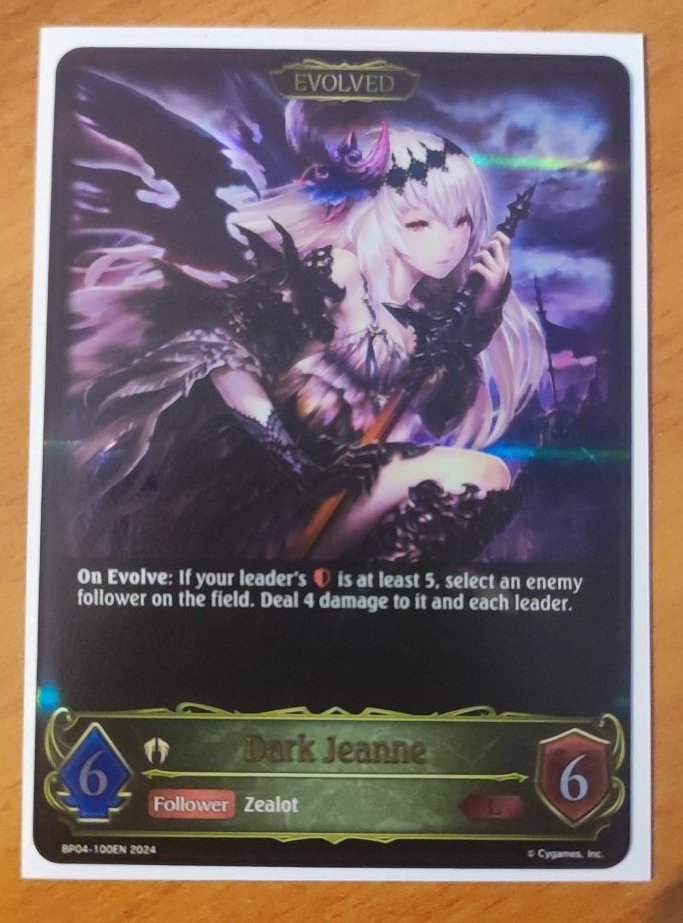 moisex95's tweet photo. The one and only [Dark Jeanne], incredible art and awesome effects, specially on the evolution 

#ShadowverseEvolve #Shadowverse https://t.co/GWOp8951SP