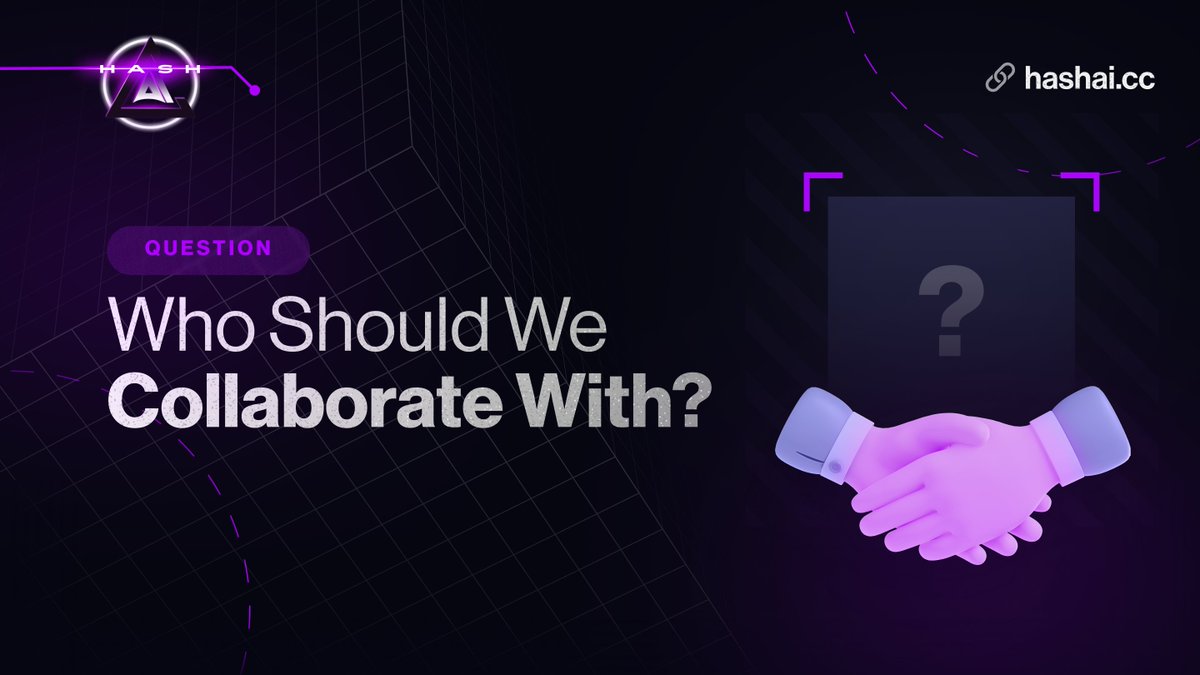 Who Should #HashAI Collaborate With? 🤝

We believe in harnessing collective intelligence to revolutionize crypto.  So we'd like to explore potential collaborations with other projects that can drive value for both sides.

Your insights are invaluable! Which projects do you think