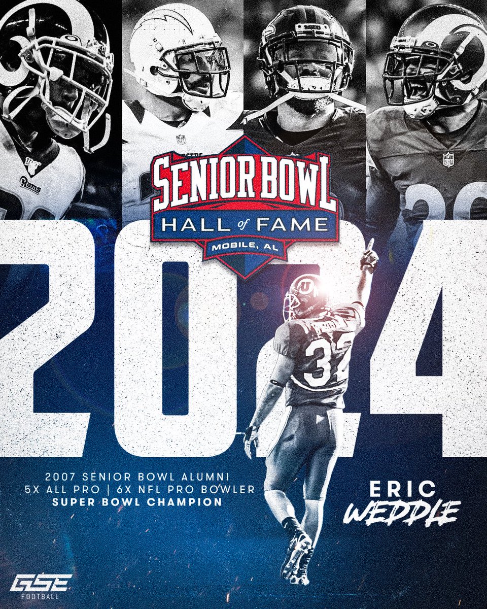 Congratulations to #gseworldwide football client @weddlesbeard on his induction into the @seniorbowl Hall of Fame. 👏🐐