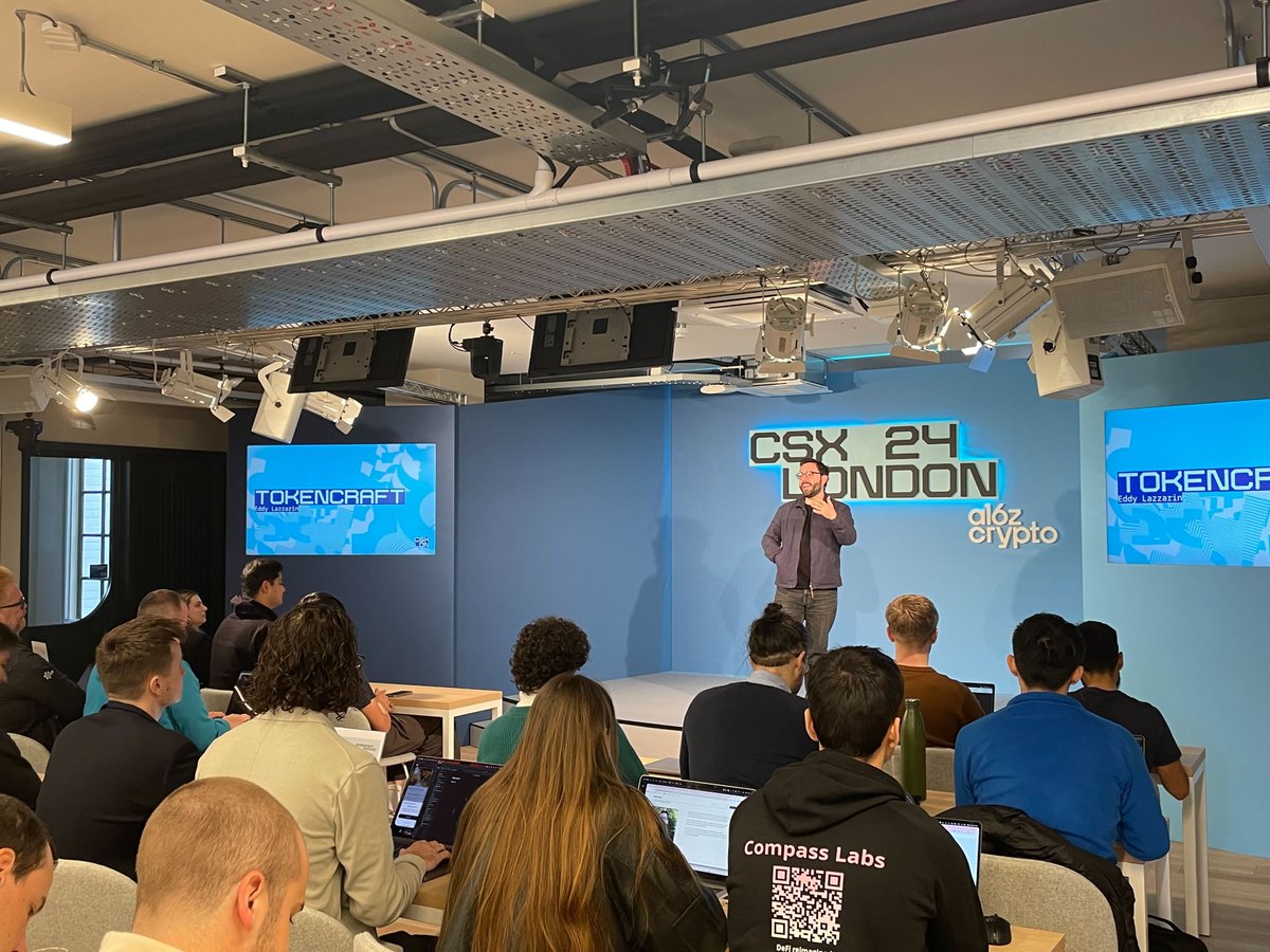 CSX London Week 3 Highlights. ⤵ A quote from @eddylazzarin's 'Tokencraft' session: “Design the protocol, not the token. If you design the protocol correctly, it will become evident where the token fits in.” - @eddylazzarin 3 pieces of advice on digital security from our…