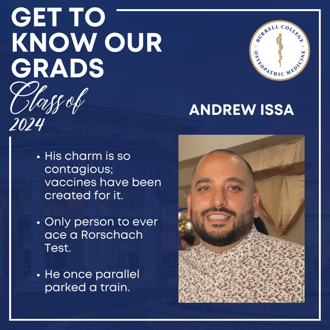 Introducing Andrew Issa, part of our 2024 'Get To Know Your Grad' series! Do you know a graduate who deserves recognition? Nominate them for our 'Get To Know Your Grad' series here: bit.ly/48vHk1p