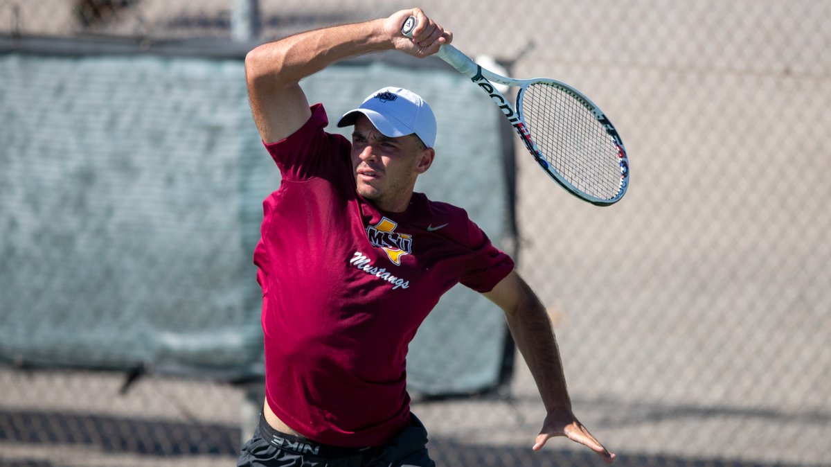 🎾 | Luis Diaz was named the Lone Star Conference Men’s Tennis Player of the Week after leading Midwestern State to wins over Dallas Baptist and UT Tyler. #StangGang bit.ly/49FHrrB
