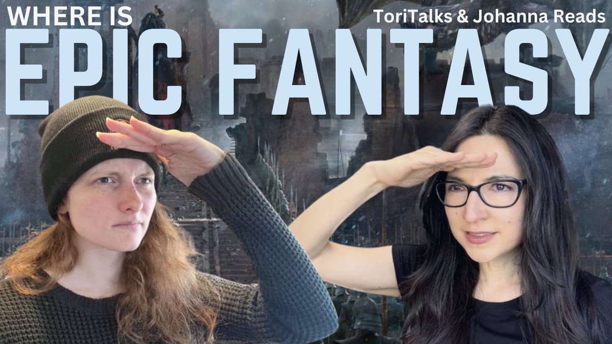 LIVE DISCUSSION Tomorrow on my channel I'll be joined by my friend @Johanna_reads to chat about epic fantasy in the current reading climate, the explosion of subgenres, and why epic fantasy is still important! Come hang out with us and join in the discussion! 7pm CST (🔽🔗)