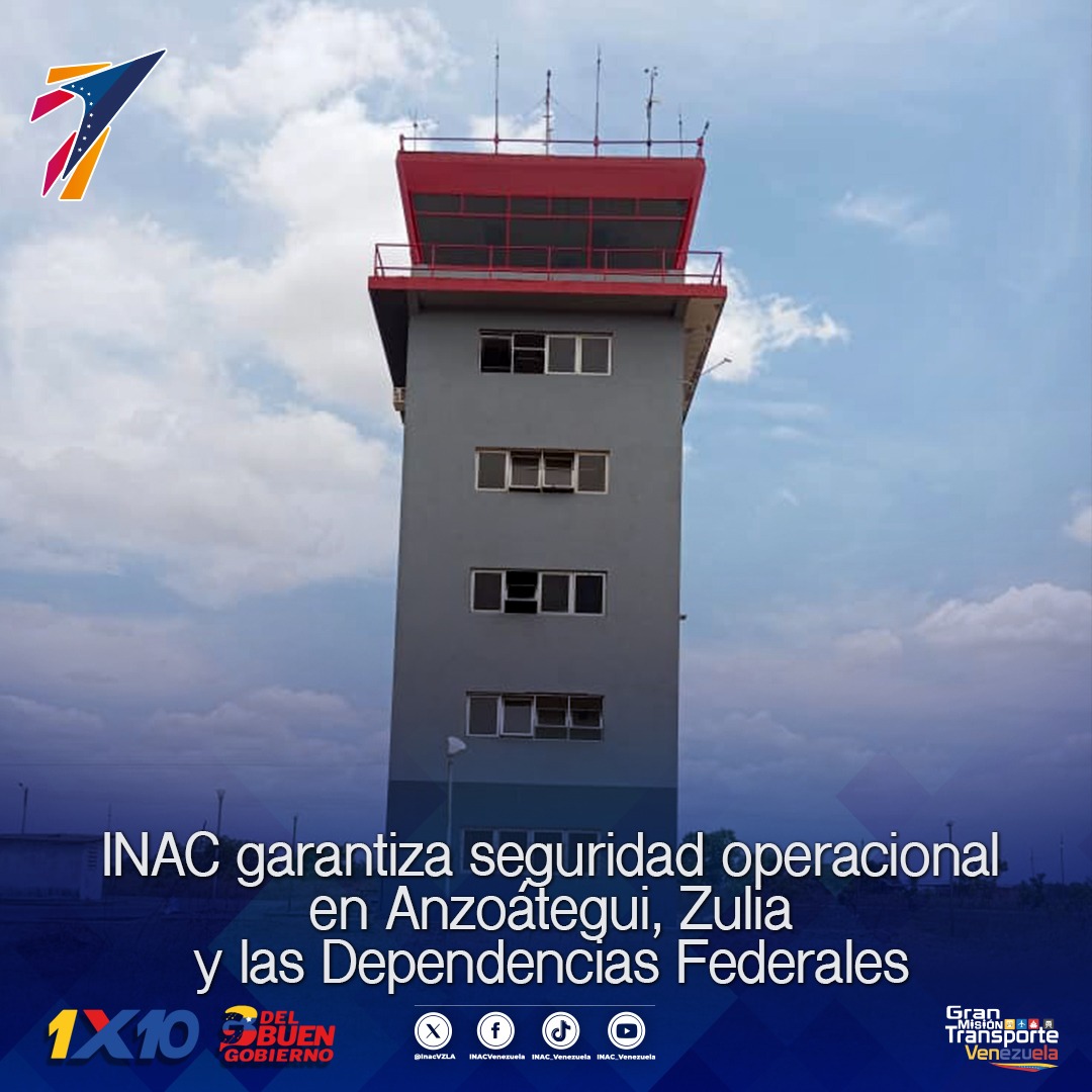 inac_ve's tweet photo. #NotasINAC🗞️ || #INAC garantiza seguridad operacional en Anzoátegui, Zulia y las Dependencias Federales➡️https://t.co/kHT19Gz9Eq https://t.co/g6gFhccQLS