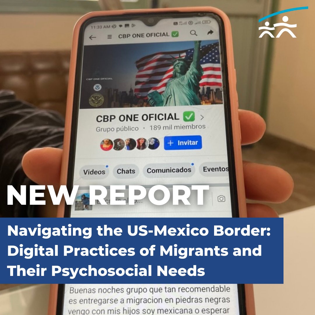 New Report: @jrsusa & @BCSSW just released 'Navigating the U.S.-Mexico Border: Digital Practices of Migrants and Their Psychosocial Needs' taking a closer look at the CBP One App and its impact on access to asylum at the U.S. southern border. More here: jrsusa.org/resource/new-r…