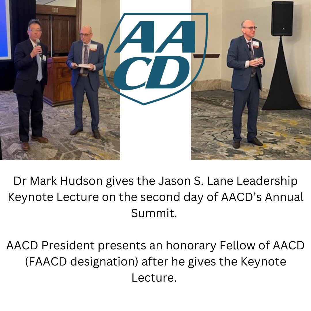 Dr Mark Hudson gives the Jason S. Lane Leadership Keynote Lecture on the second day of AACD’s Annual Summit. AACD aacdhq.org #anesthesia #aacd #members #association #annualsummit #summit