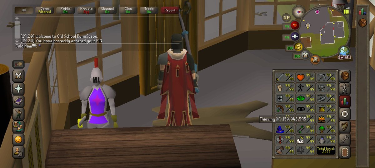 Cold_HamOSRS's tweet image. 150m Thieving