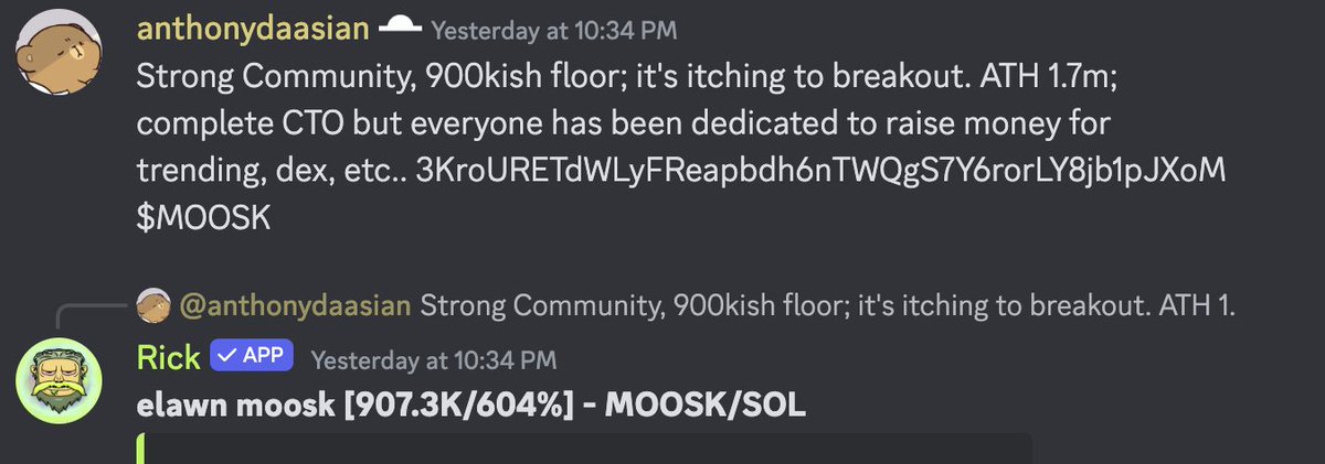 kropts's tweet photo. Another 10x in the @insiders_xyz server 🔥

$MOOSK ran from $900k to $9.2m in 24 hours. Ez W

Like + RT for an invite link. Giving 5 away.🔗 https://t.co/8c6Tb9pNc7