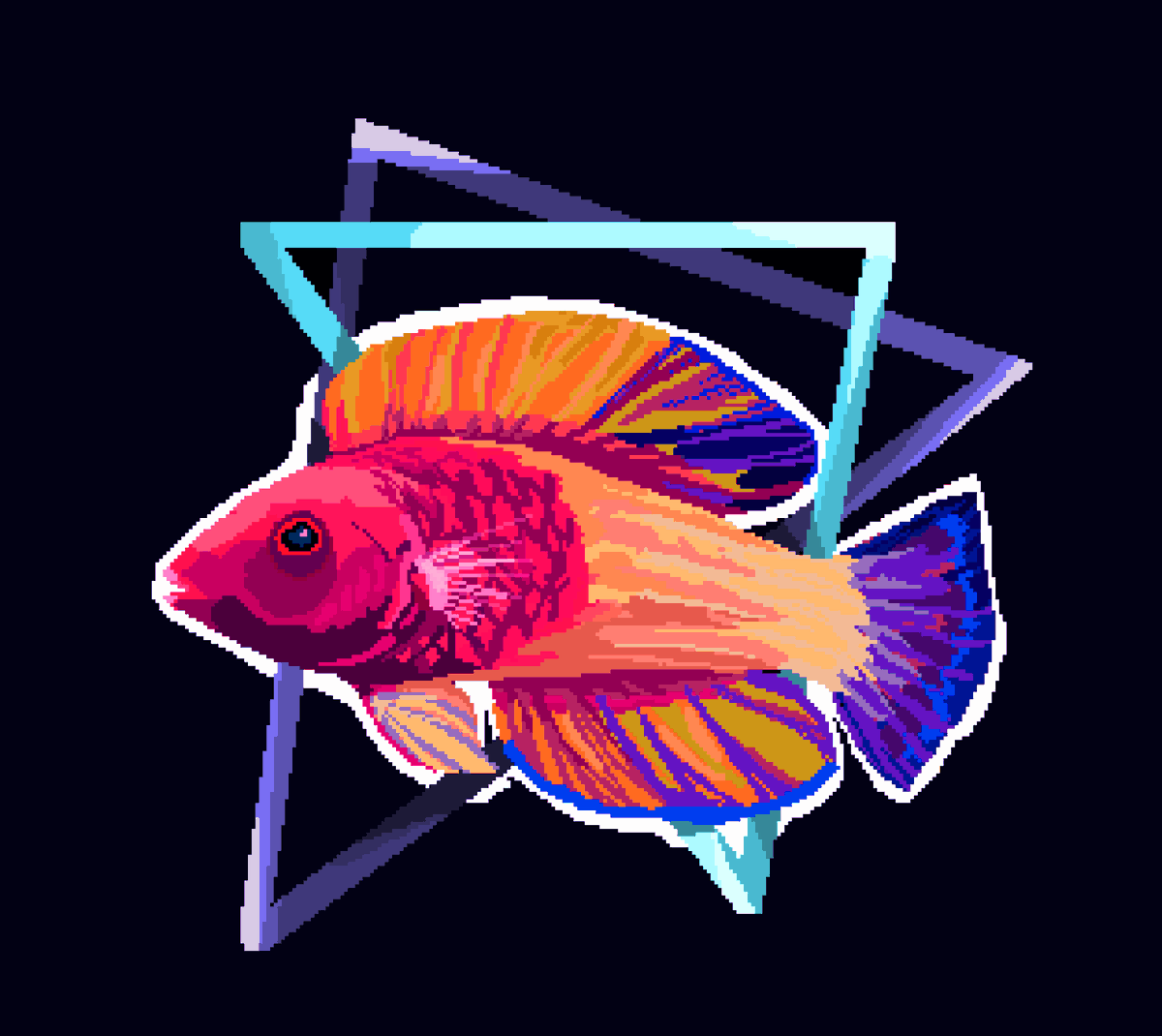 #pixelart #fish 
#pixel_dailies <a href="/pixel_dailies/">Pixel Dailies</a>