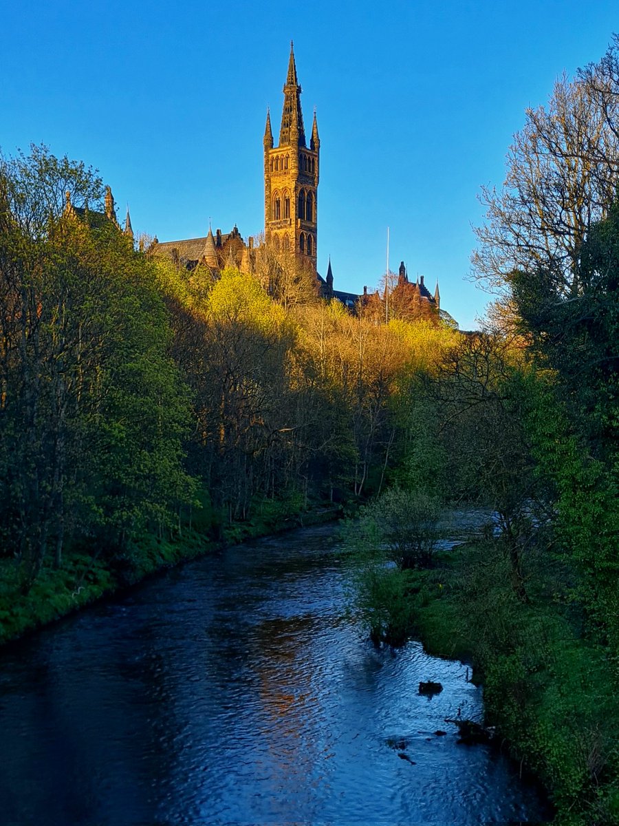 This evening on the River Kelvin in the West End of Glasgow.

#glasgow #glasgowbuildings #riverkelvin #glasgowtoday #glasgowuniversity #blueskies