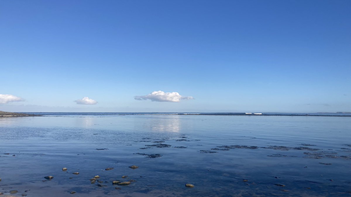 Still the only and lonely cloud of the day. #Papay #Springsun #Orkney