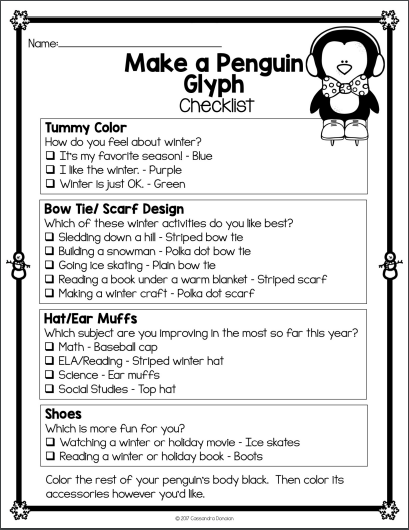 MissMirra2's tweet photo. Extension activity for our #ESL Team Toolkit Unit of Arctic Animals - we needed to practice following directions so we created a Penguin Glyph! Answering the questions first so we had to follow the directions that we made! https://t.co/ggpigTcQNR