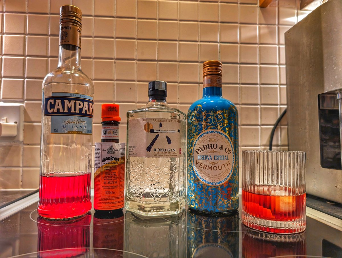 Trialling a negroni for a dinner on Saturday,this combination really works for me