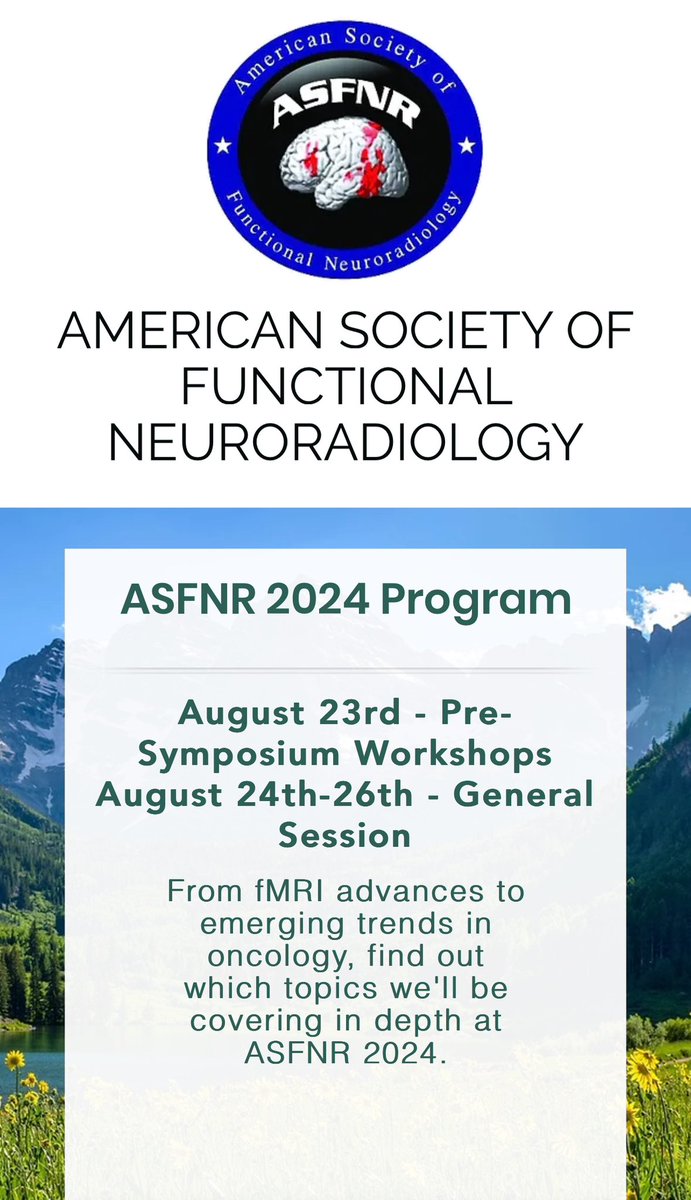 ASFNR Presents: The Vessel Wall Imaging Case Competition! 🥳 Thanks to moderator Dr. Gloria Chiang (@GloriaChiangMD) & experts Dr. Sara Strauss, Dr. Jae Song (@jsongmd), & Dr. Mahmud Mossa-Basha (@mossabas)! Phenomenal #MedEd! 🧠 See you at #ASFNR24! trifecta.regfox.com/17th-annual-as… 👍👍