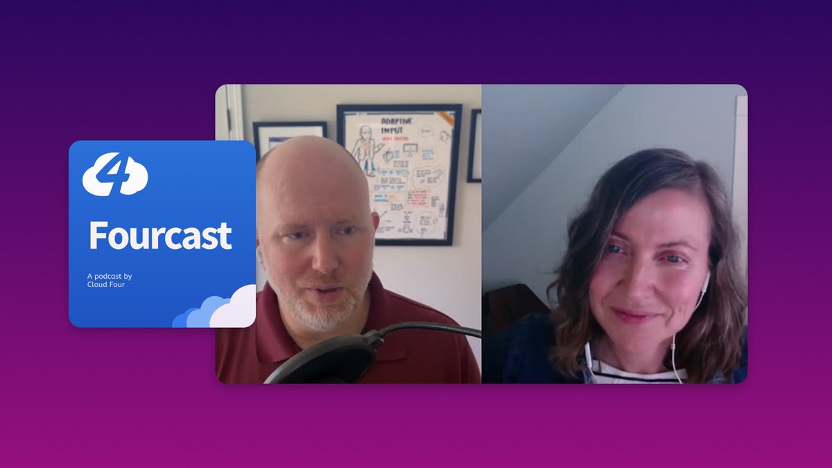 🔴🔵 Demystifying Google’s Recent Switch to INP
by  Jason Grigsby @grigs @grigs@front-end.social 
@CloudFour 
Guest: Tammy Everts @tameverts @tammy@webperf.social 
#Fourcast #Performance #Podcast #ProgressiveWebApps #UX #video #GoogleINP 

cloudfour.com/thinks/demysti…