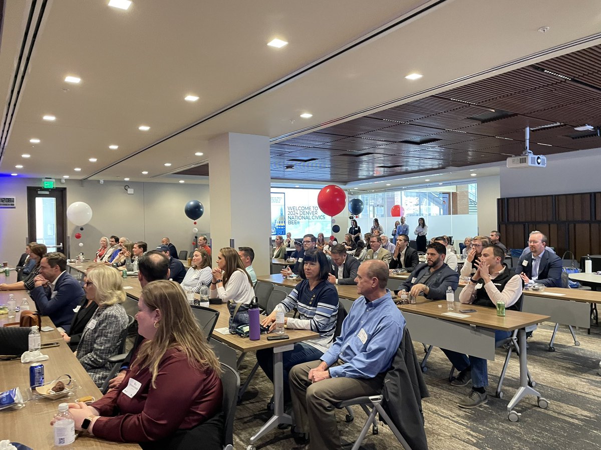 It’s time for the final round of the Denver Metro Chamber’s #NationalCivicsBee! Congratulations to all these students for making it through the first two rounds.