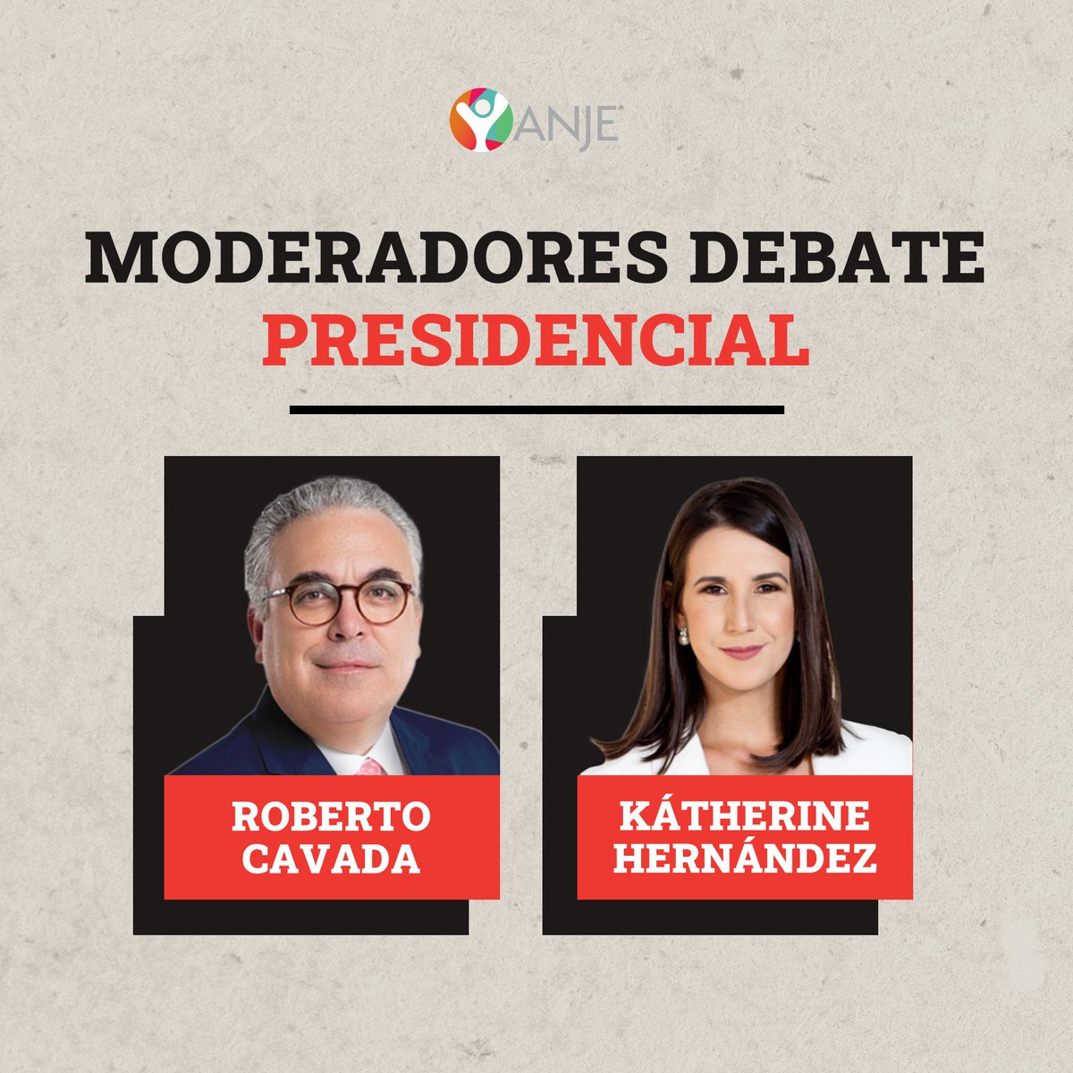 🎙 ¡Ellos conducirán los debates más importantes en la historia política dominicana! ¡Descubre sus rostros! 🗳#DebatesAnje2024 #DebatesRD #RDMereceDebates