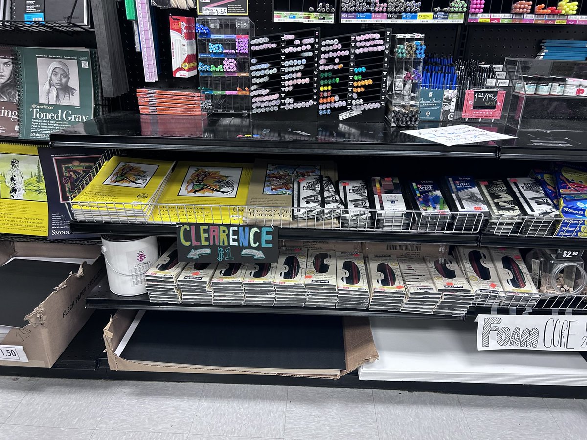 mrsvanfoster's tweet photo. How do you incentivize art students? Open an art store on campus of course. Students can redeem points earned by good academic standing for art supplies. Amazing concept @HSArtandDesign #exceedthevision https://t.co/441ByY4ypq