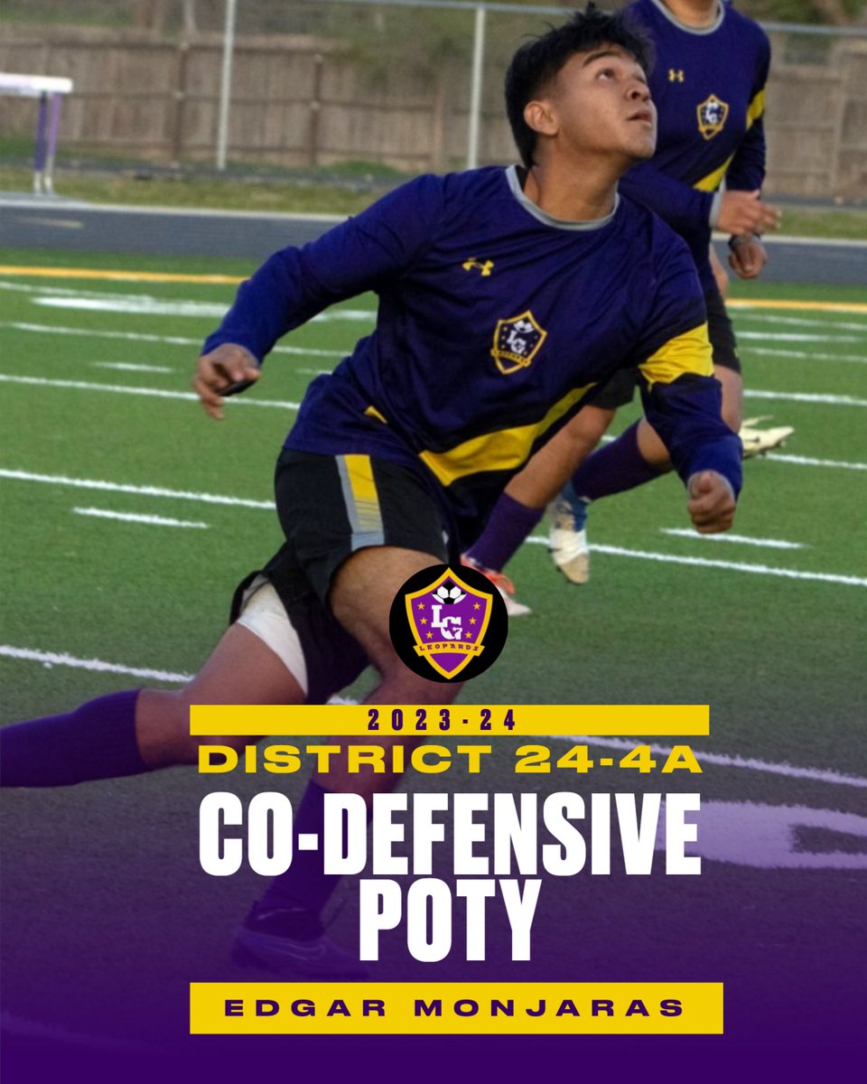 The District 24-4A Co-Defensive Player of the Year is Edgar Monjaras! Congratulations, Edgar! #OnThePROWL