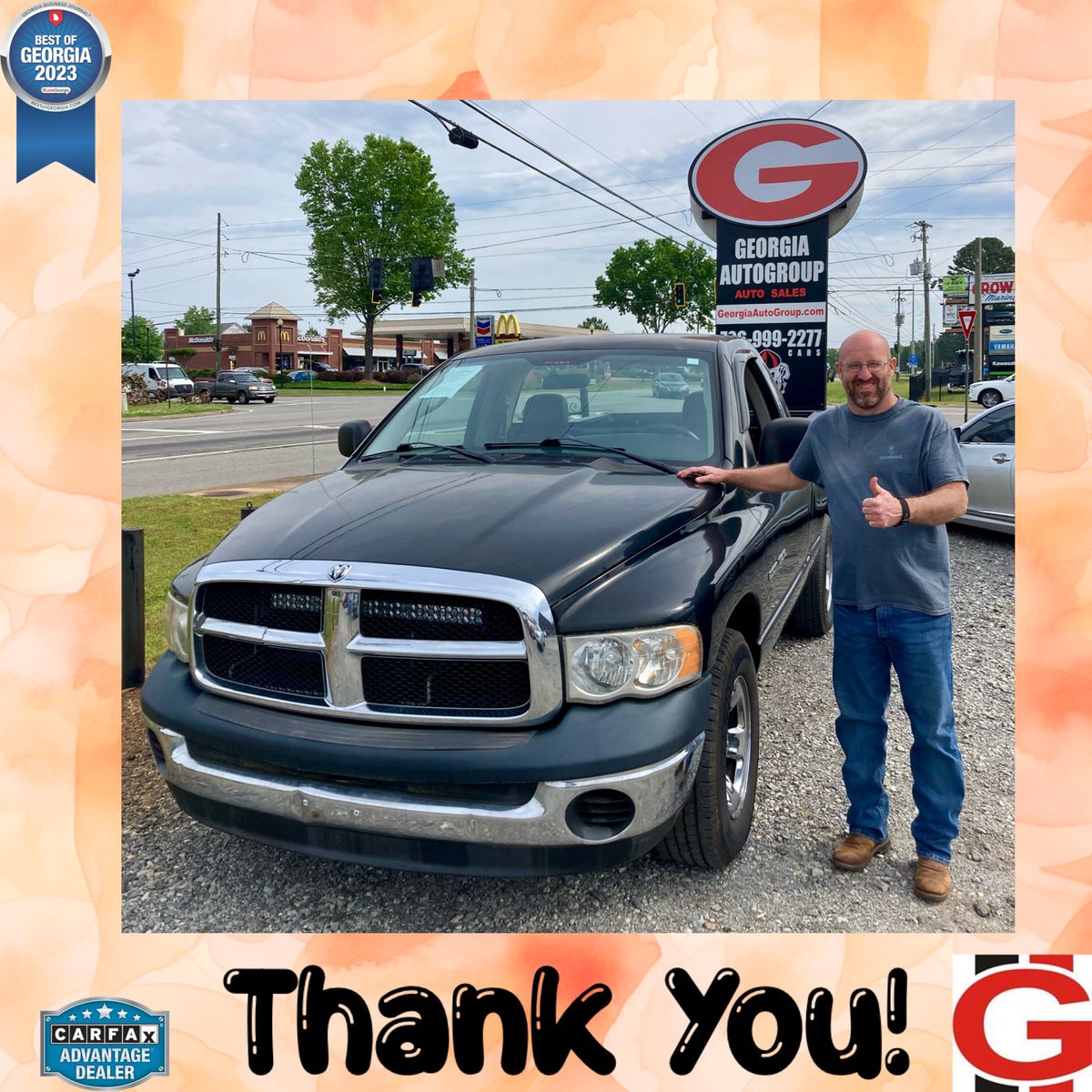 Thank you for your business! 🛻😎
#thankyou #greatdeal #dodgeram #dodge #dodgetrucks #trucks #nodealerfees🚫 #showmethecarfax🦊 #eatonton #lakeoconee #greensboro #madison #watkinsville #milledgeville #athens #augusta #macon #covington #putnamcounty #greenecounty #ga #cars