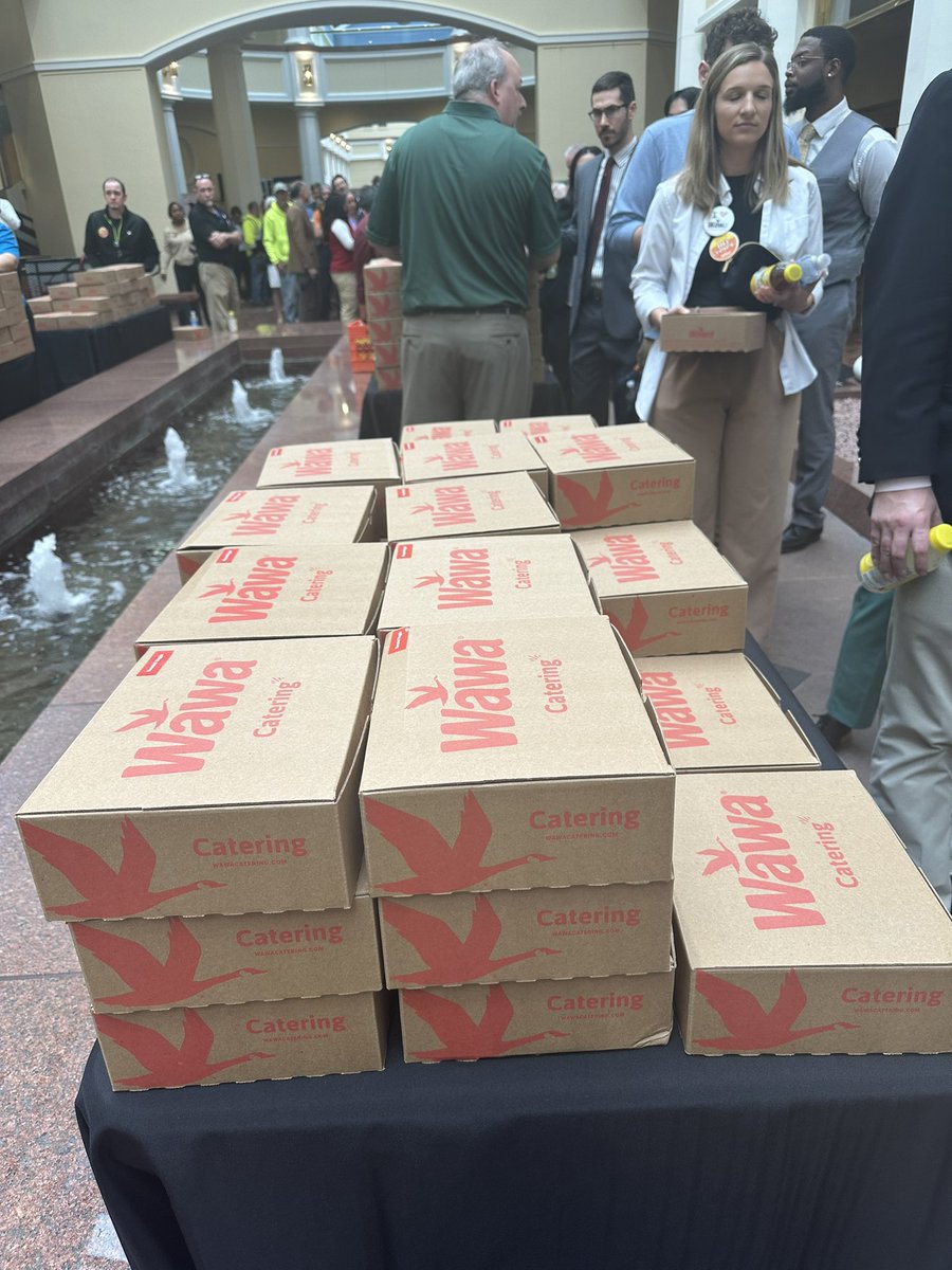 Wawa visited the Capitol today with announcements of new central PA locations & food! @Wawa