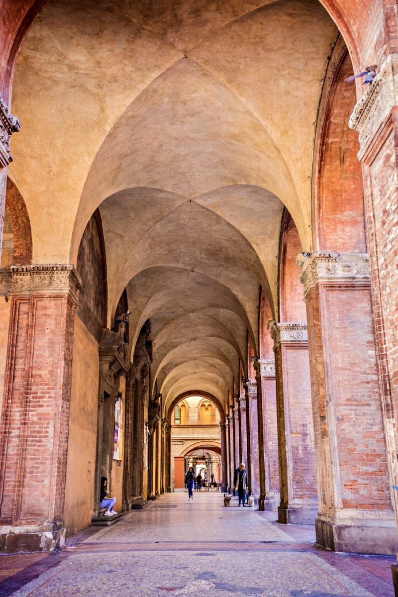 With its 62 kilometers of porticoes, of which 42 are in the historic center, #Bologna is the most ‘arcaded’ city in #Italy 🇮🇹  
In July 2021, the #porticoes of Bologna were inscribed onto @UNESCO’s World Heritage list. 
#ArchitecturalInspiration #architecture #History