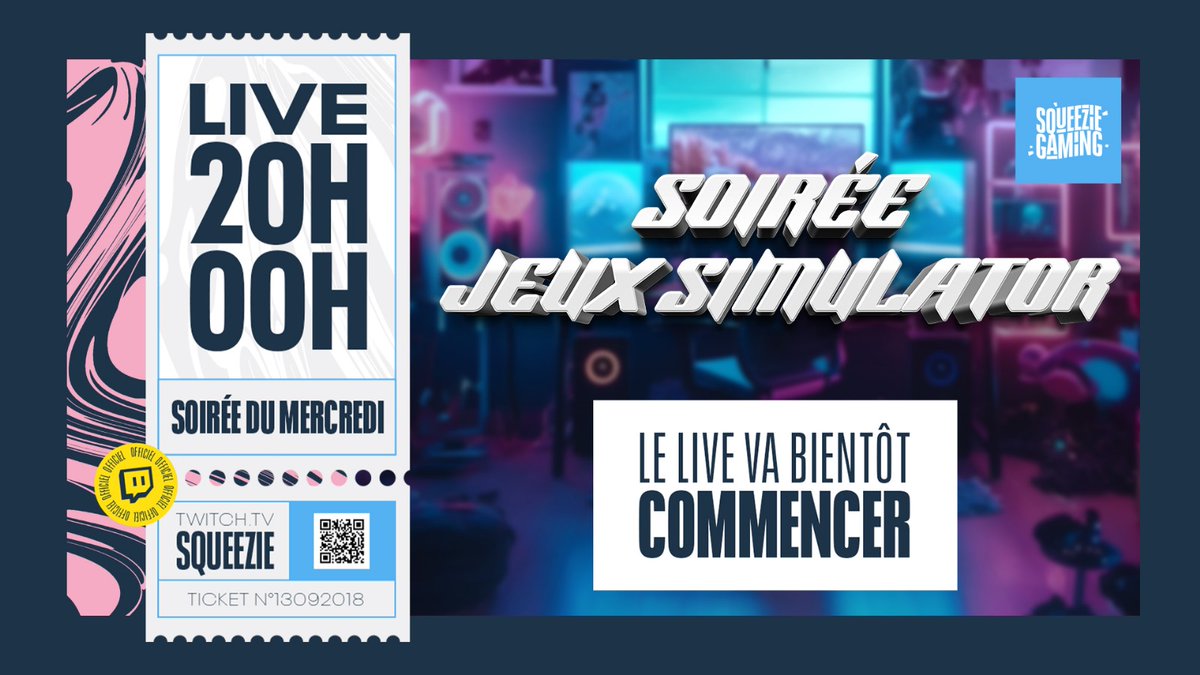 Ce soir, on va simuler un live où tout se passe comme prévu, sur des jeux de simulation (les meilleurs bien sûr) ▶️ twitch.tv/squeezie