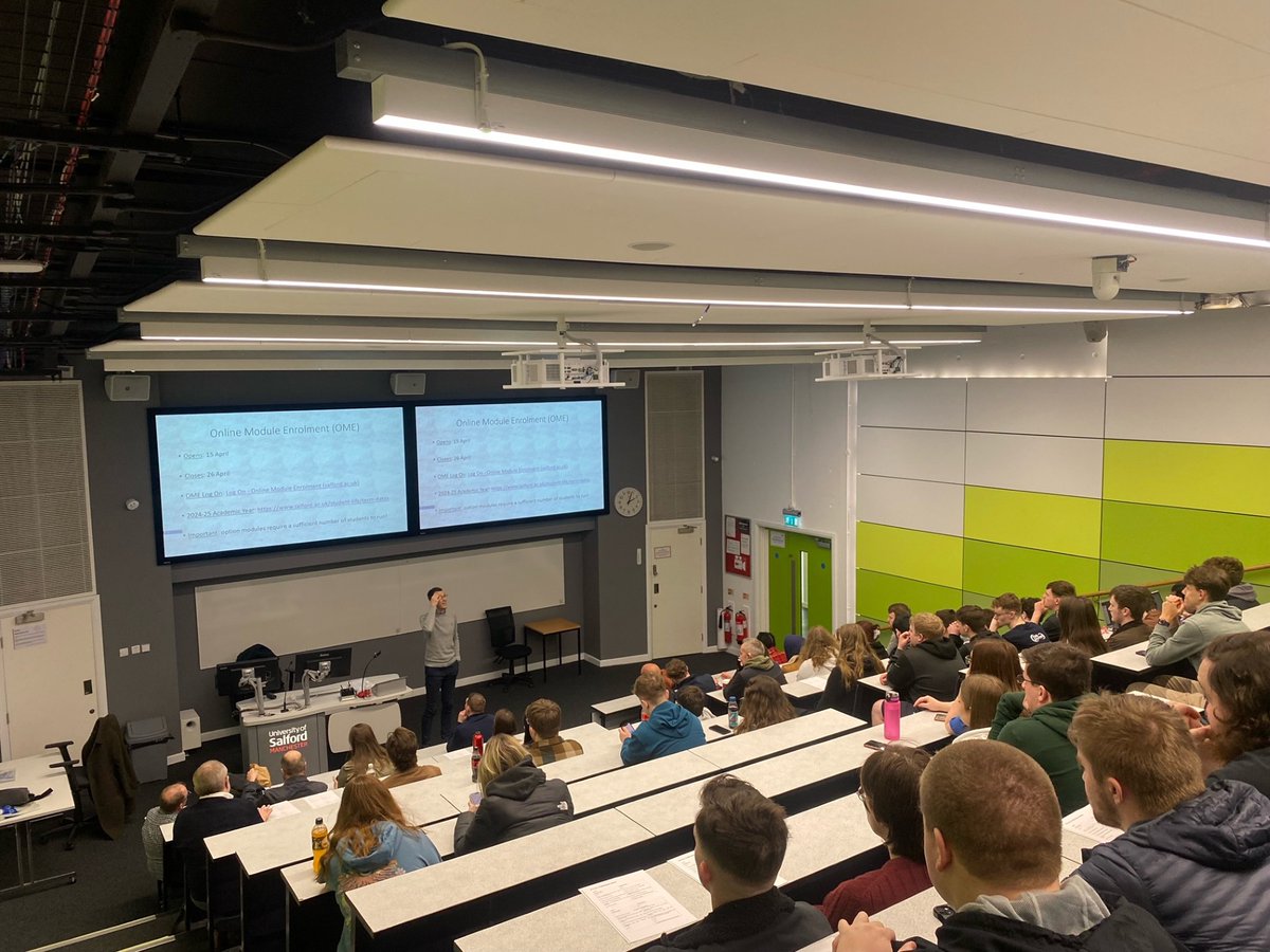 Today was our 2024/25 Module options talk for level 5 and 6! A great way for our lecturers to showcase their modules and the options for our students next year! Don't forget to submit your choices by the 26th of April. #PCHatSalford #History #politics