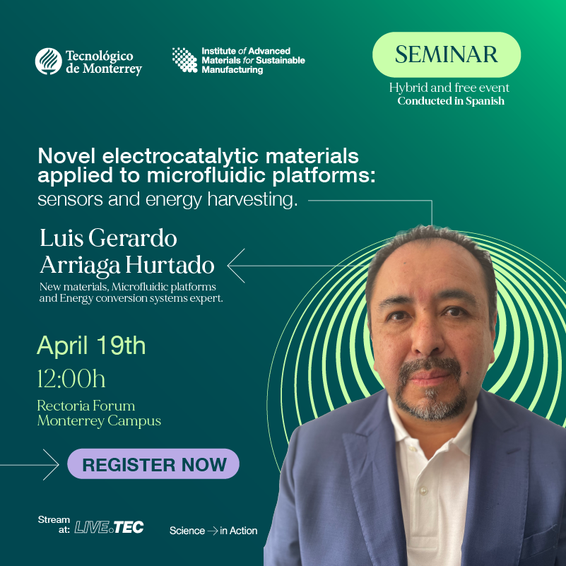Gerardo Arriaga will share with us the development of microfluidic systems for energy conversion and storage.
👉🏻 Don't miss his Seminar to learn more! 

Register here: share.hsforms.com/1Z8qinBBTTluN1…