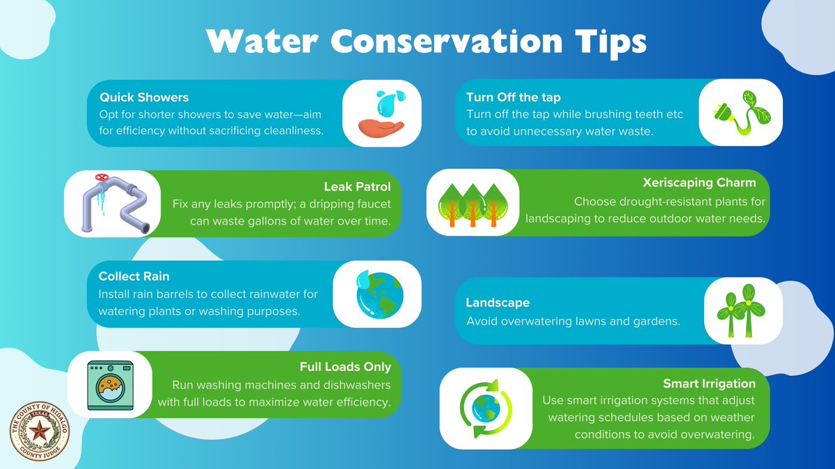 Every drop counts!💧Let's make a splash in water conservation efforts. Simple actions like fixing leaks, taking shorter showers, and using water-efficient appliances can make a big difference. Together, we can protect this precious resource for future generations.