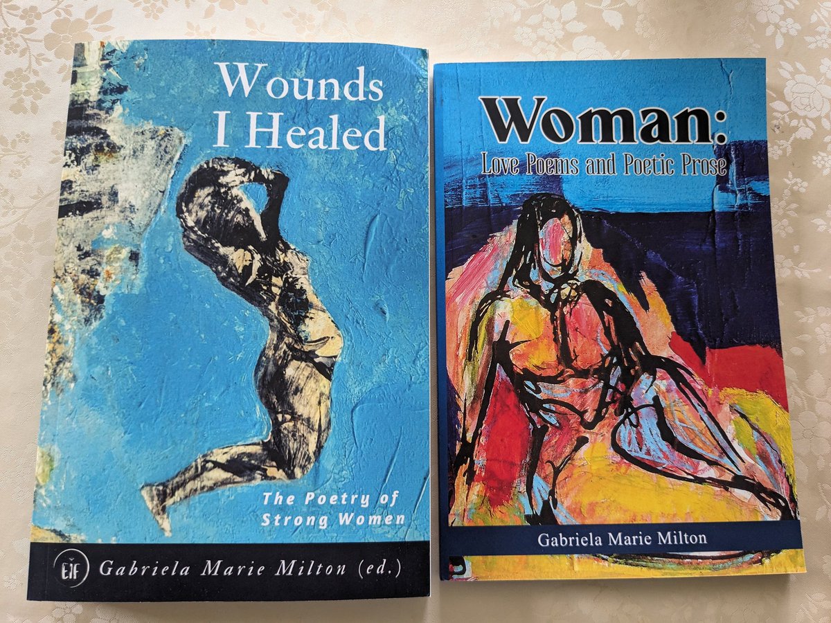 Good afternoon everyone! 🌞 Here are a couple more #books that I'd like to share. There are a lot of #strongwomen out there that I am proud to know & I just want to say thank you Gabriela @shortprose1, for putting these beautiful books together! #poetrycommunity #poetrylovers