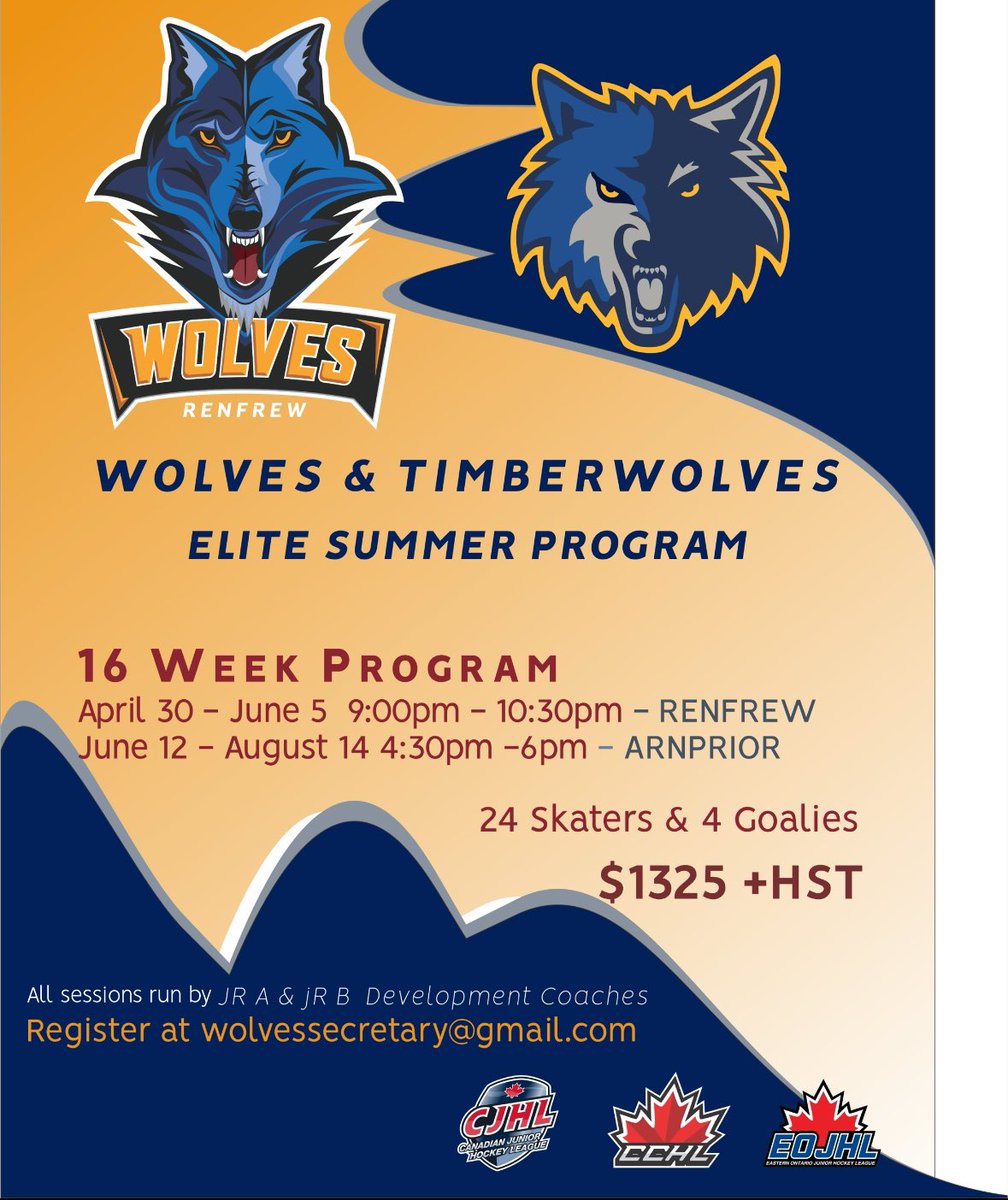 This fills up every year! Looking for players who want to get to the next level be it AAA, Jr.B or Jr A. Always our programs Jr B or Jr A Coaching staff is on ice as instructors.