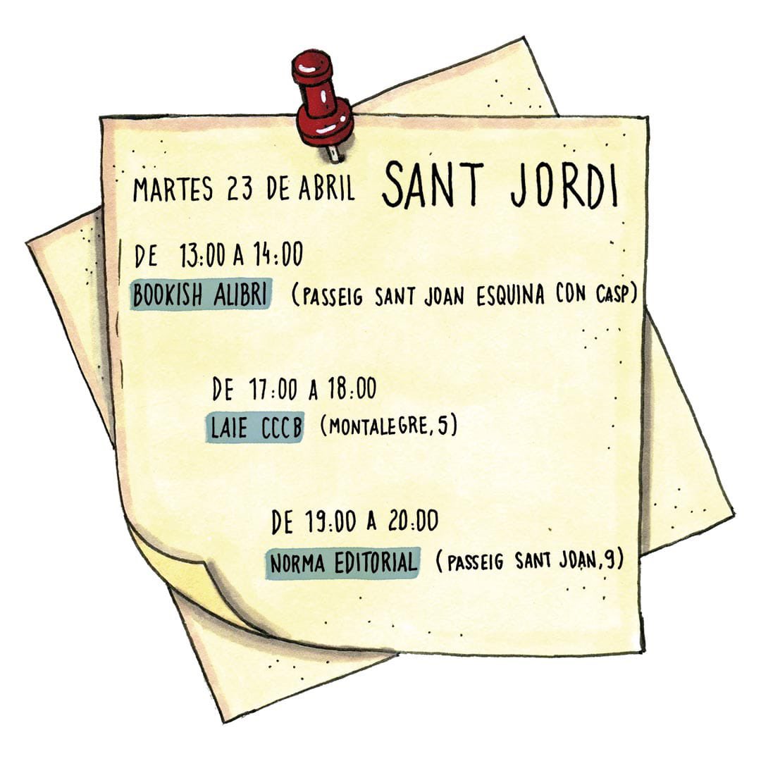 #SantJordi Allá estaremos. 📘🌹