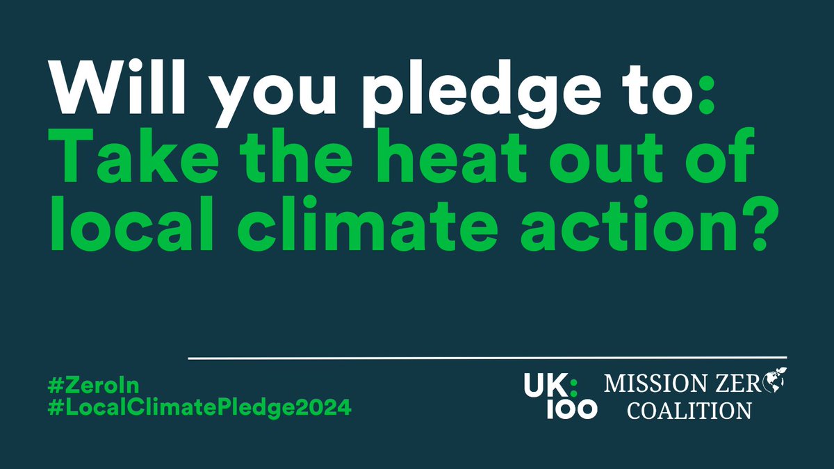 Climate misinformation targets Local Net Zero. Local authorities must engage communities in the transition to counter it. #LocalClimatePledge2024 asks leaders to champion action over scare campaigns. Councillors and Candidates Sign: localclimatepledge2024.uk100.org