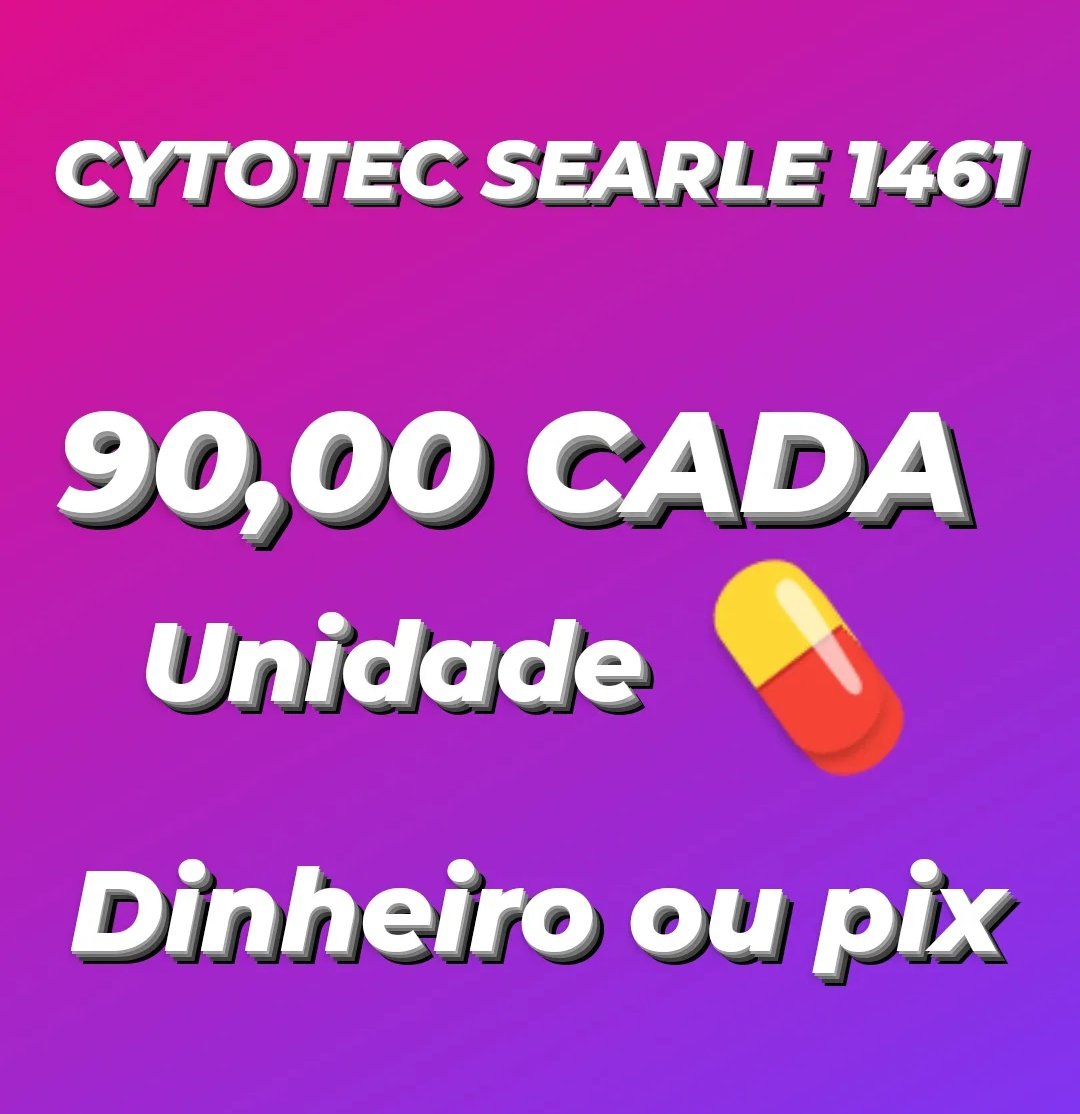 90,00 REAIS CADA UNIDADE 💊

#Misoprostol 
#comoabortar
#citoteque
#abortar
#clínicadeabortonobrasil
#cetoteque
#nãoqueroterfilho
#Quarentena
#abortoseguro
#abortoemcasa
#abortolegal
#mifespritone