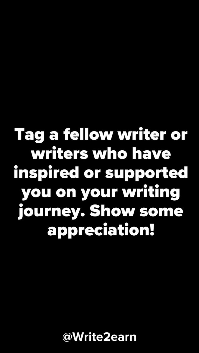 It is time to show some love and appreciation!

 Who is that person that has inspired you in your writing journey? Tag them to appreciate them.  👇👇 

#WritingCommunity 
#FreelanceWriters 
#Writerslift 
#Writers
