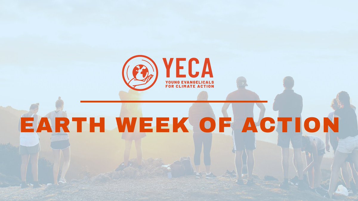 #EarthDay is this upcoming Monday, April 22, and YECA will be celebrating all week long! Keep an eye on your email and follow along with us on social media as we highlight how you can support faithful climate action and what your contributions make possible throughout the week!