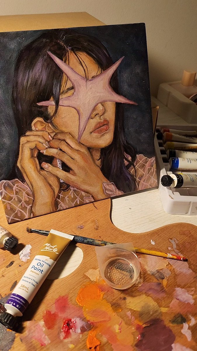 Process pic #yukika #oilpainting