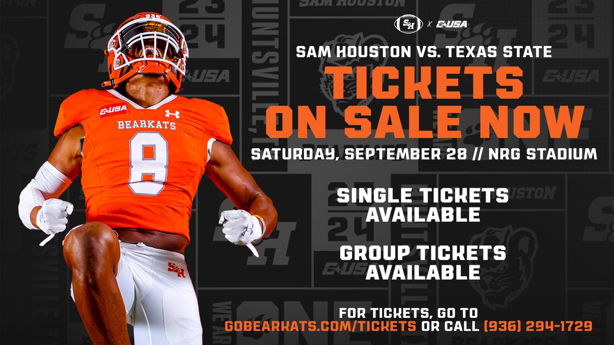 Tickets on sale for Kats' game vs Texas State at NRG Stadium #EatEmUpKats 🔗 bit.ly/49AuIqg